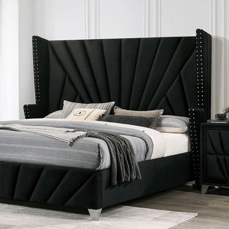Furniture of America Carissa CM7164BK-Q-BED Queen Bed