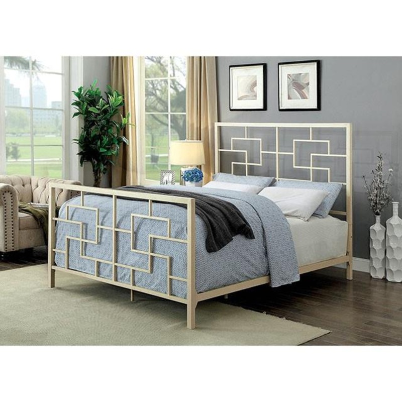 Furniture of America Lala CM7425WH-EK E.King Bed