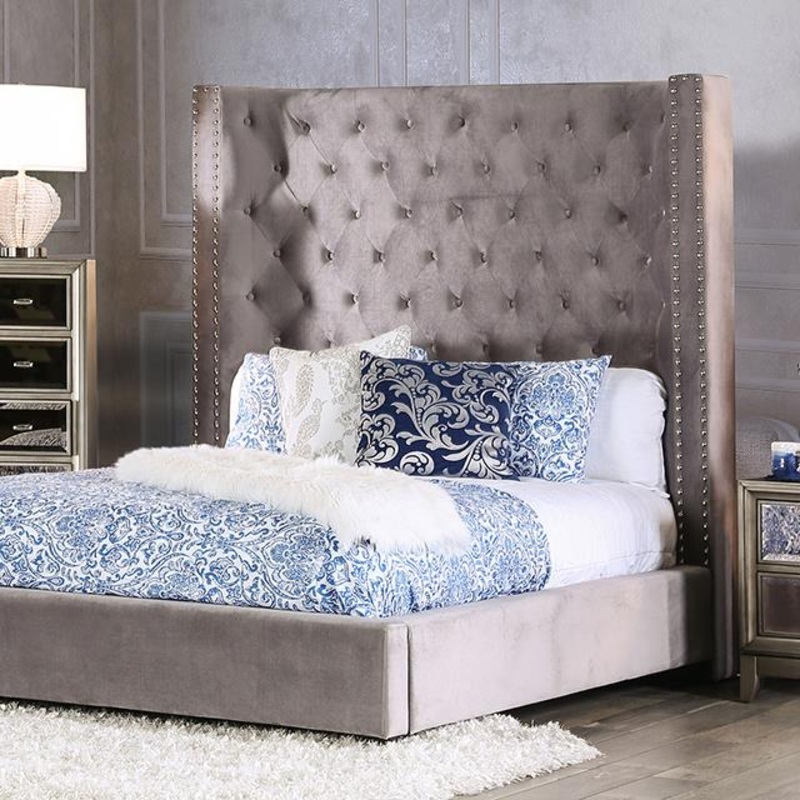 Furniture of America Rosabelle CM7669GY-EK-BED E.King Bed