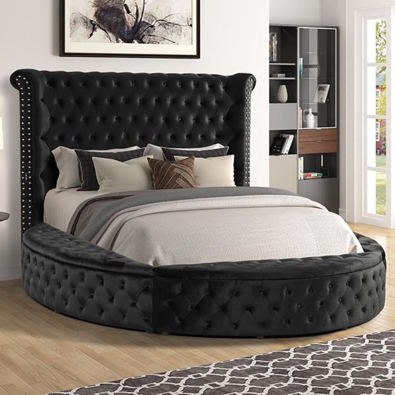Furniture of America Sansom CM7178BK-Q-BED Queen Bed