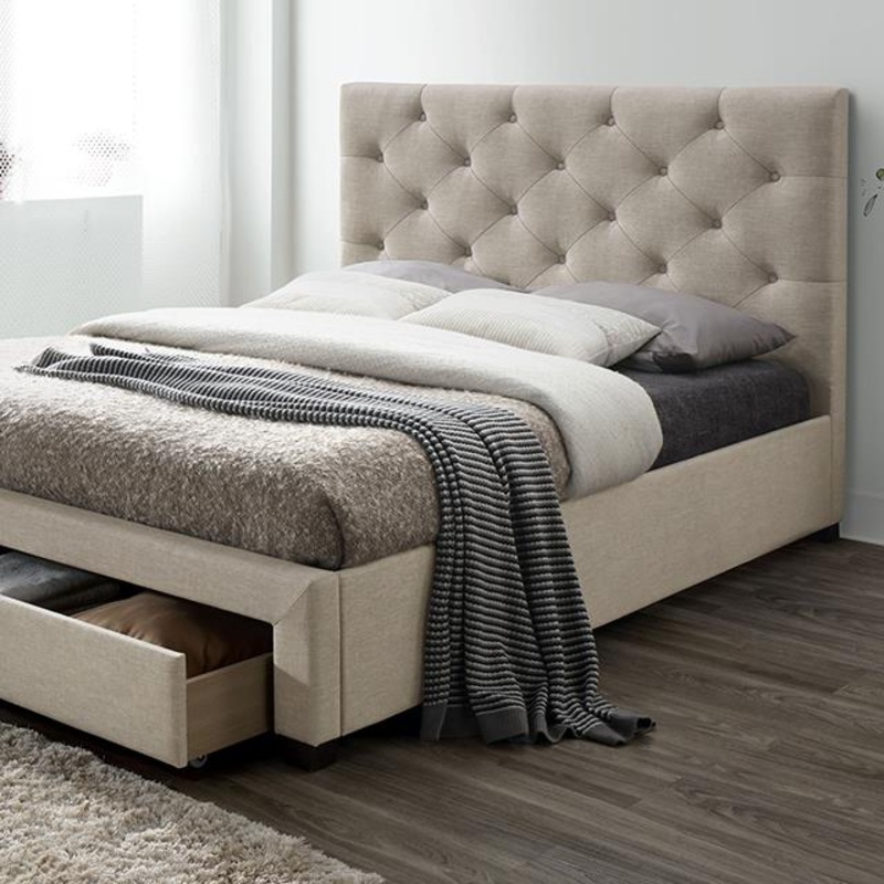 Furniture of America Sybella CM7218BG-CK-BED Cal.King Bed