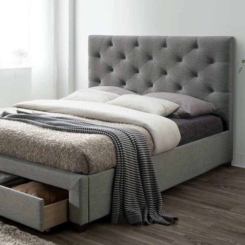 Furniture of America Sybella CM7218GY-Q-BED Queen Bed