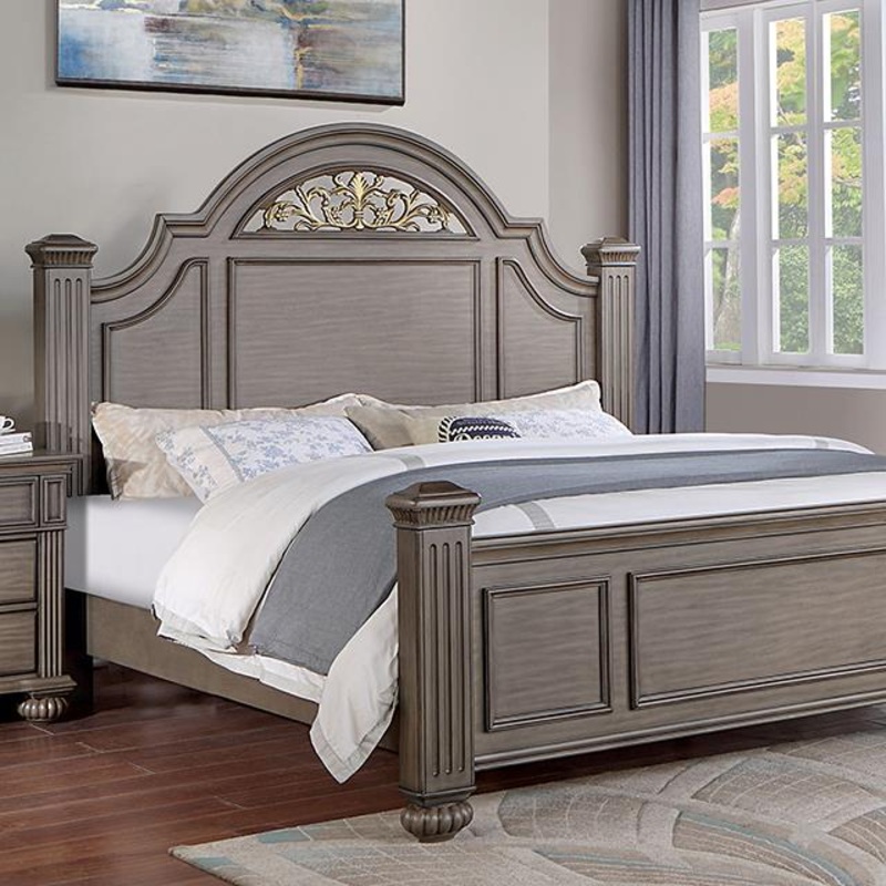 Furniture of America Syracuse CM7129GY-Q-BED Queen Bed
