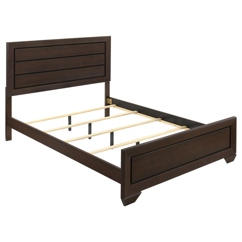 Coaster Furniture Kauffman 204391Q Wood Queen Panel Bed – Dark Cocoa