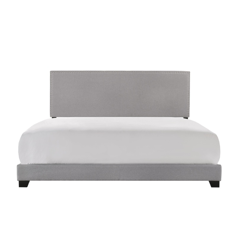 Crown Mark Erin King Upholstered Platform Bed 5271GY-K-NH