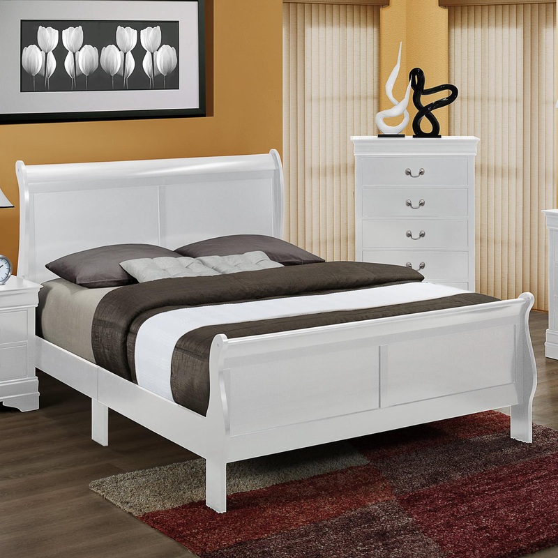 Crown Mark Louis Philip King Sleigh Bed B3650-K-HBFB/B3650-K-RAIL