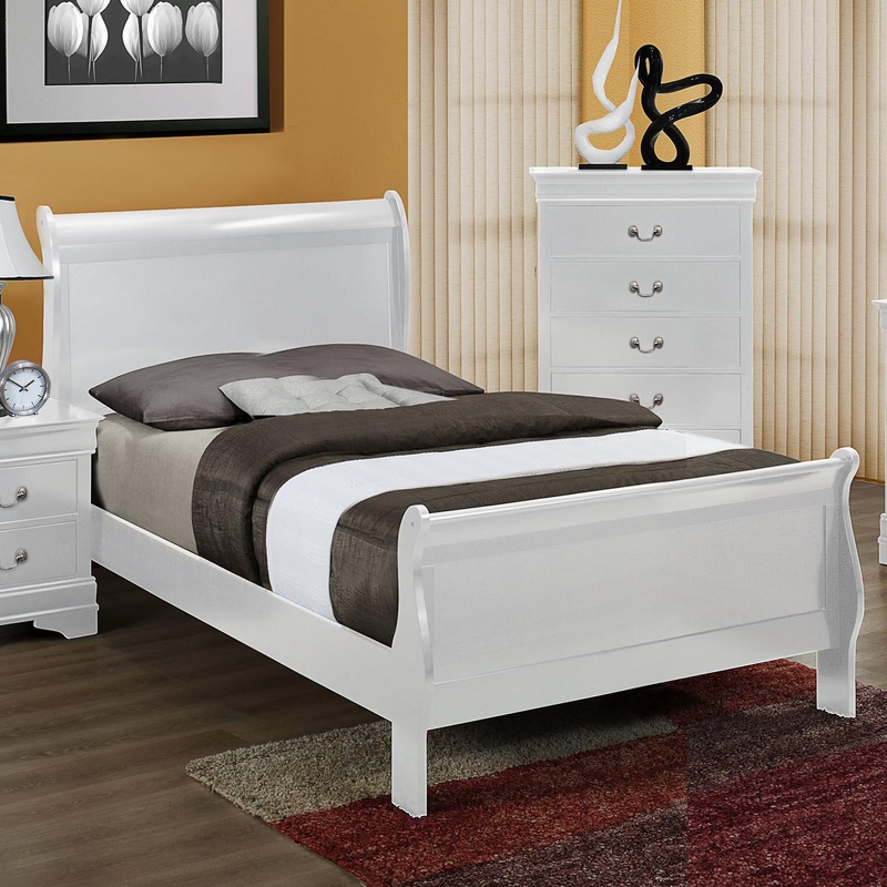 Crown Mark Louis Philip Twin Bed B3650-T-HBFB/B3650-T-RAIL