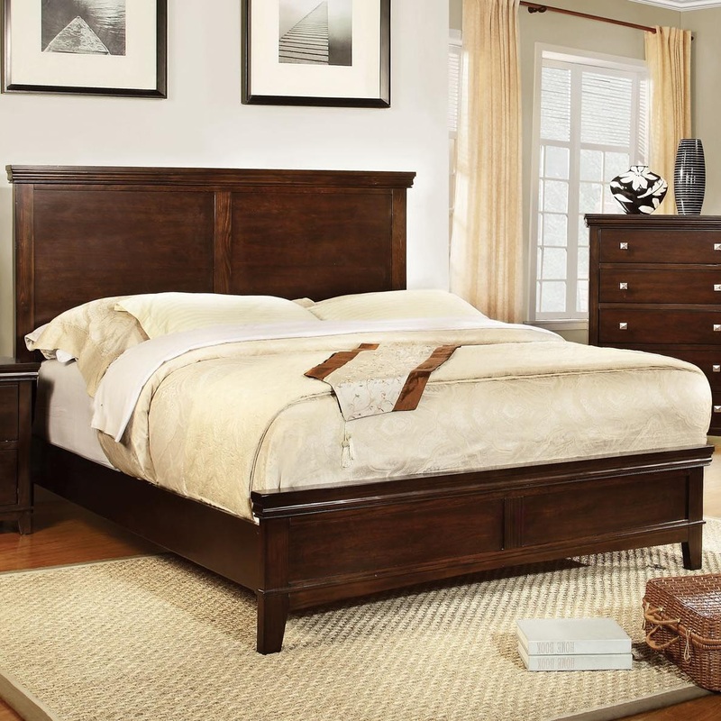Furniture of America Spruce California King Panel Bed CM7113CH-CK-BED