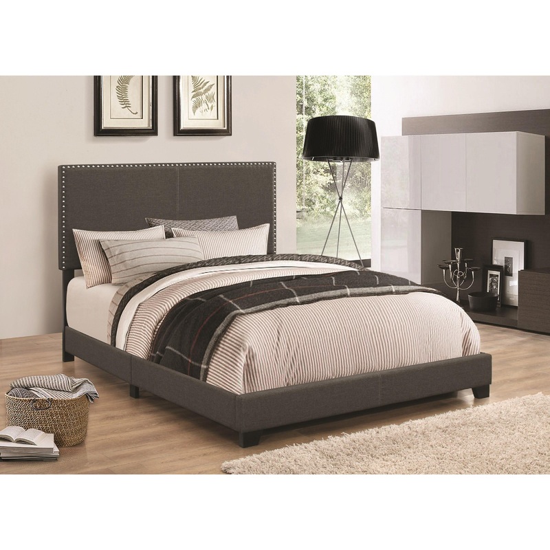 Coaster Furniture Boyd 350061F Upholstered Full Panel Bed – Charcoal