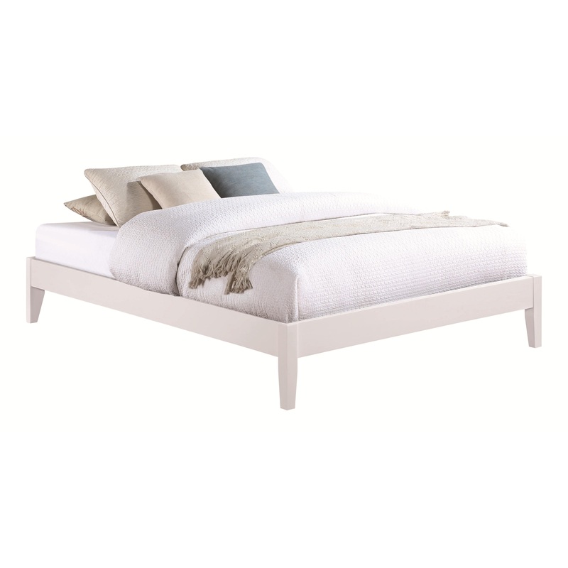 Coaster Furniture Hounslow 306128KE Eastern King Universal Platform Bed – White
