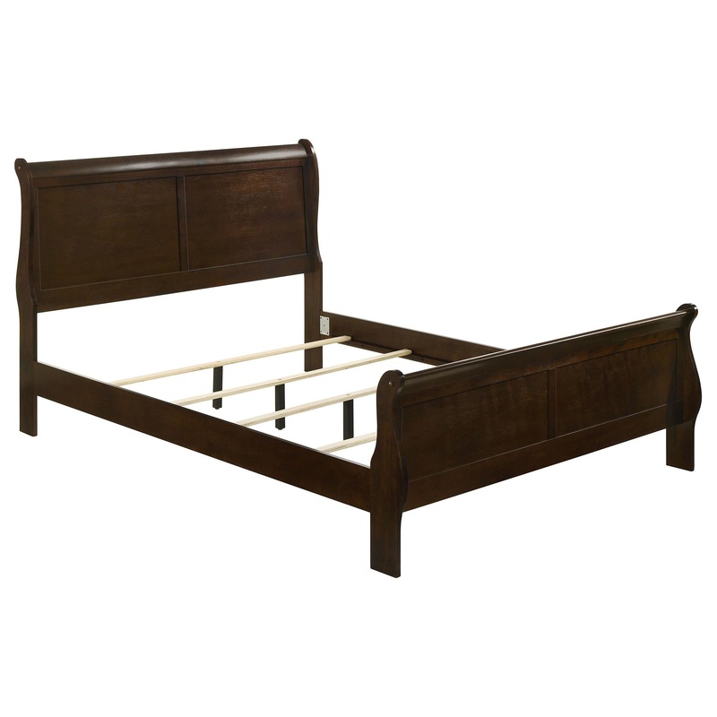 Coaster Furniture Louis Philippe 202411Q Wood Queen Sleigh Bed – Cappuccino