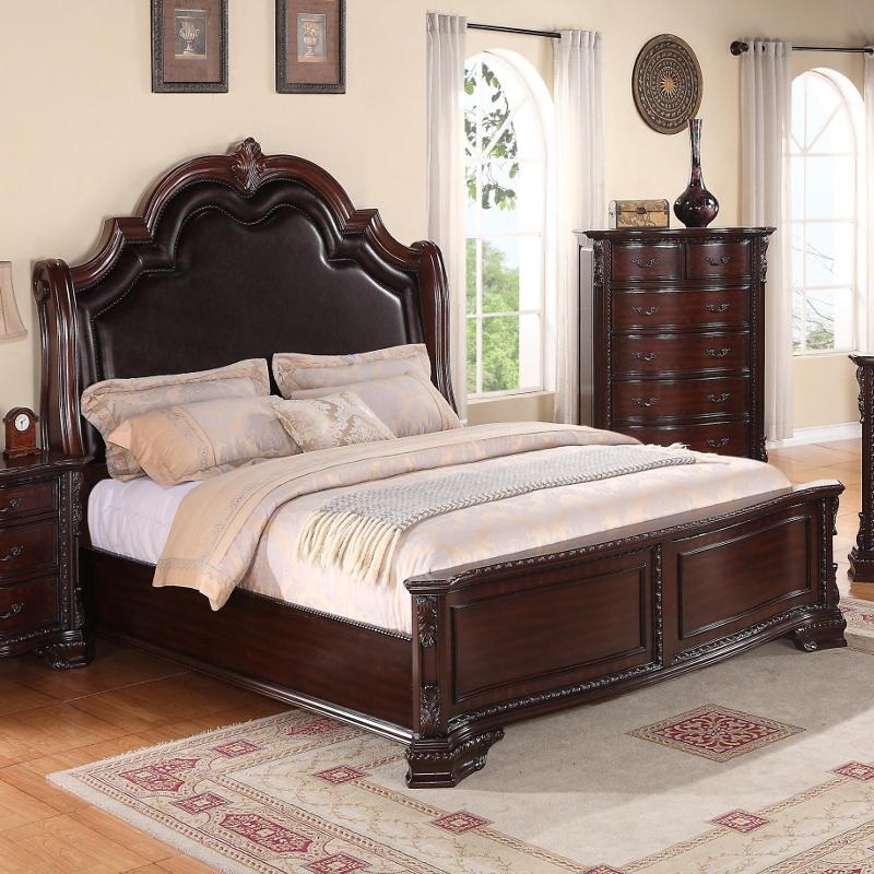 Crown Mark Sheffield King Upholstered Panel Bed B1100-K-HB/B1100-K-FB/B1100-K-RAIL