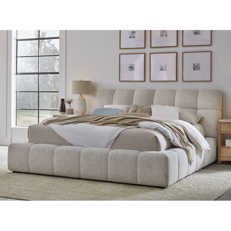 Escape – Fluffy River Rock Upholstered Bed