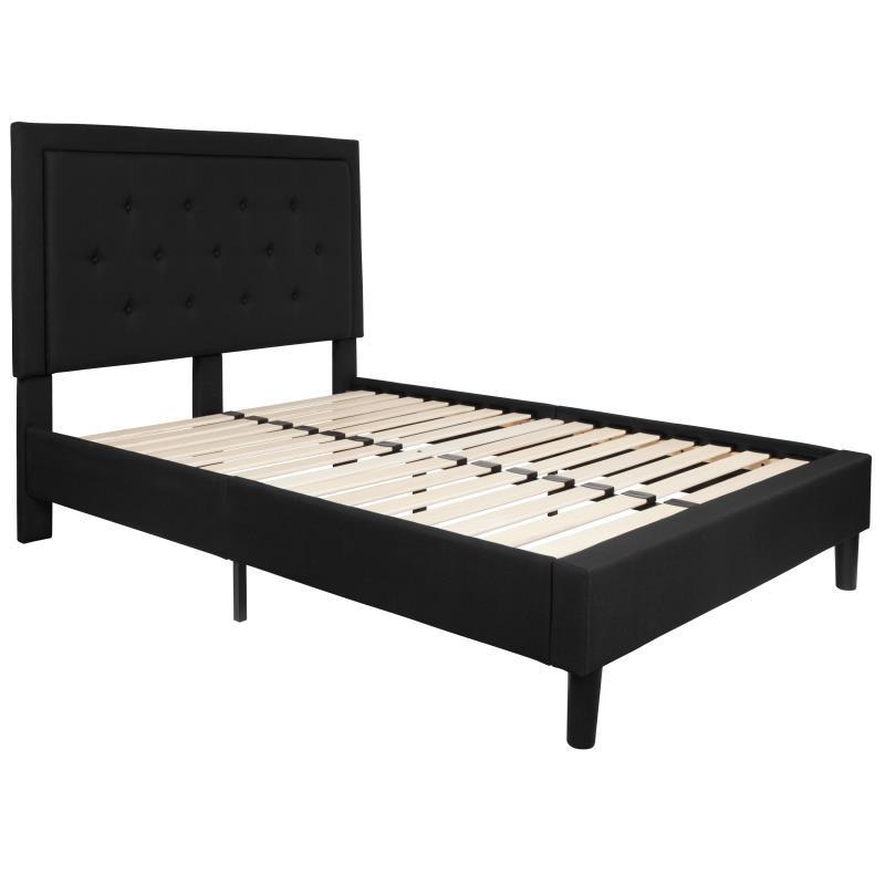 Flash Furniture – Full Size Roxbury Platform Bed Frame – Black
