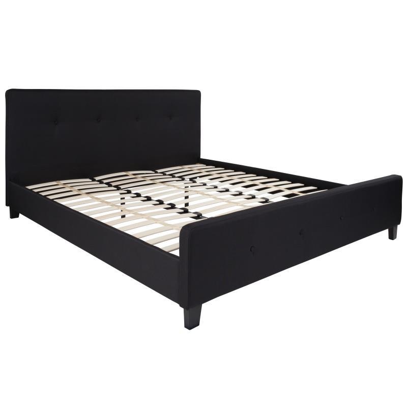 Flash Furniture – King Size Tribeca Platform Bed Frame – Black