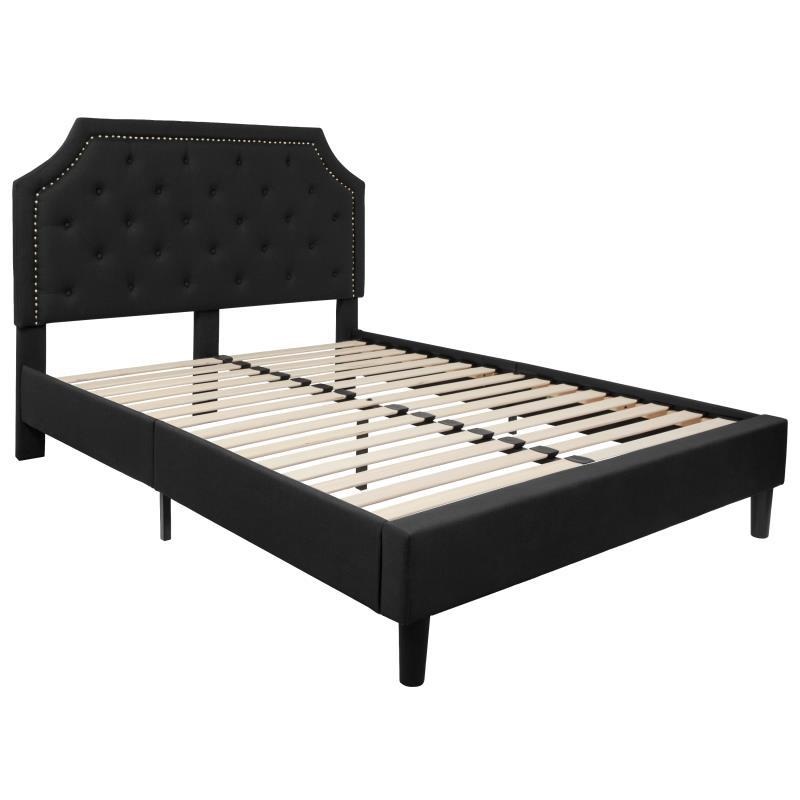 Flash Furniture – Queen Size Brighton Platform Bed Frame – Black