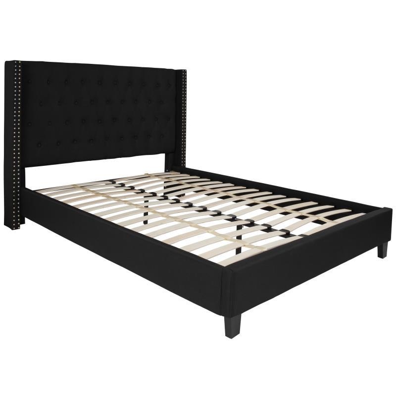 Flash Furniture – Queen Size Riverdale Platform Bed Frame – Black