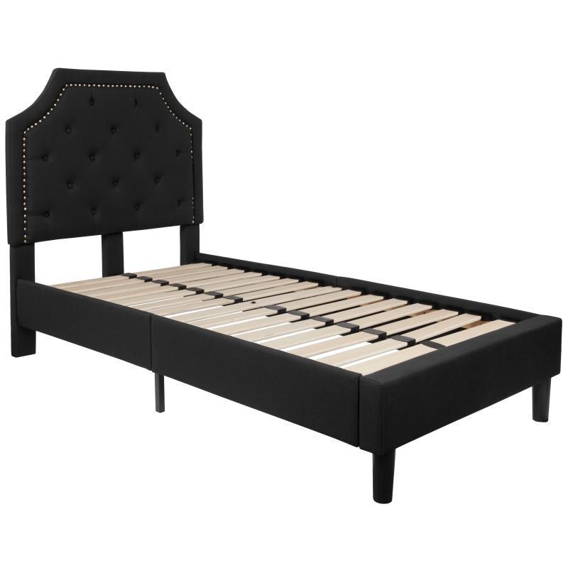 Flash Furniture – Twin Size Brighton Platform Bed Frame – Black
