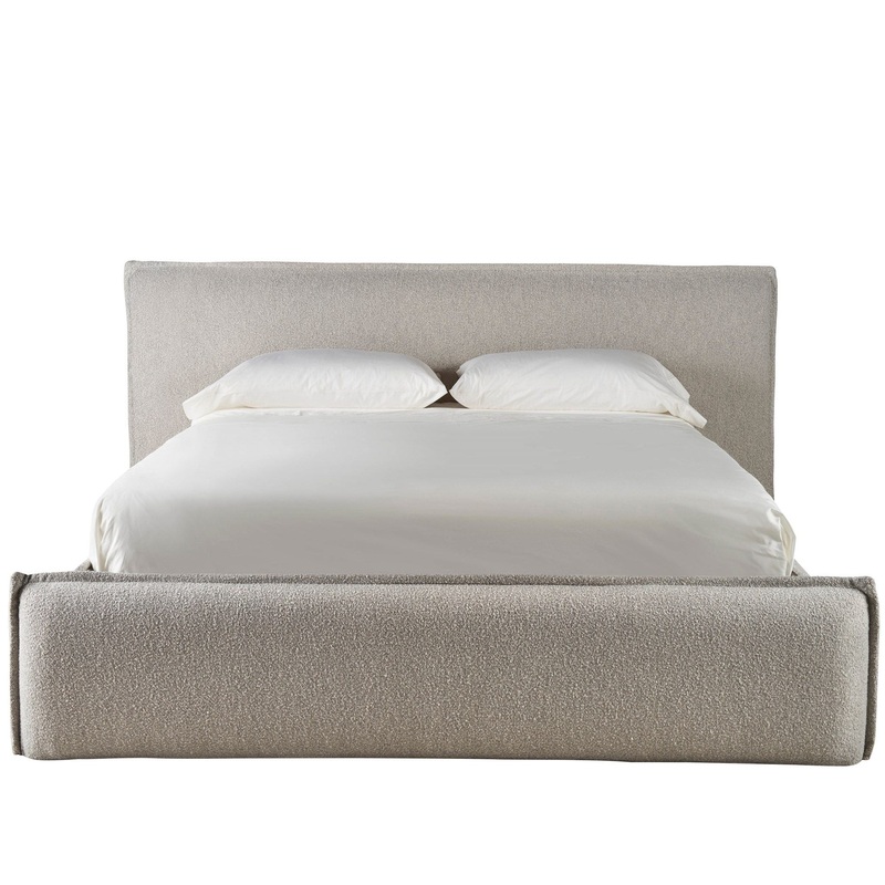 New Modern – Lux King Upholstered Bed – Gray
