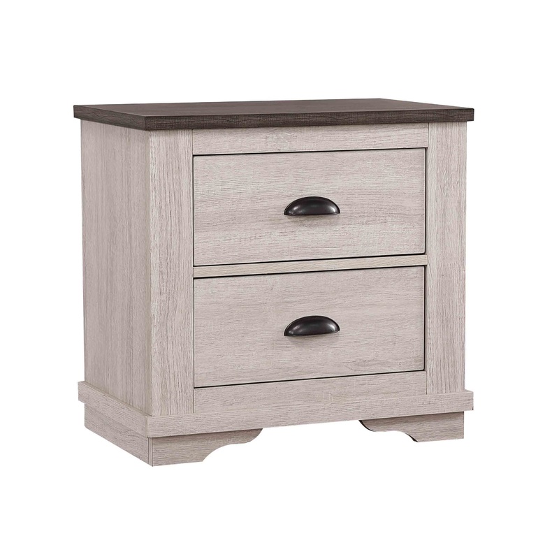 CORALEE NIGHTSTAND CHALK/GREY