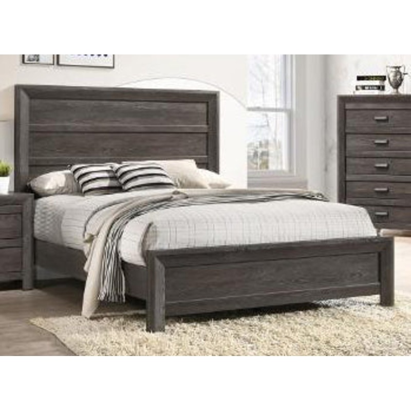 Crown Mark Adelaide Queen Panel Bed in Brown B6700-Q