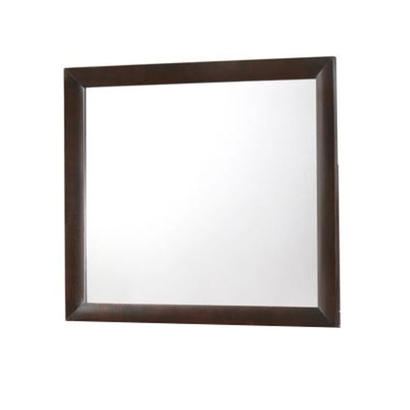 Crown Mark Emily Mirror in Dark Cherry