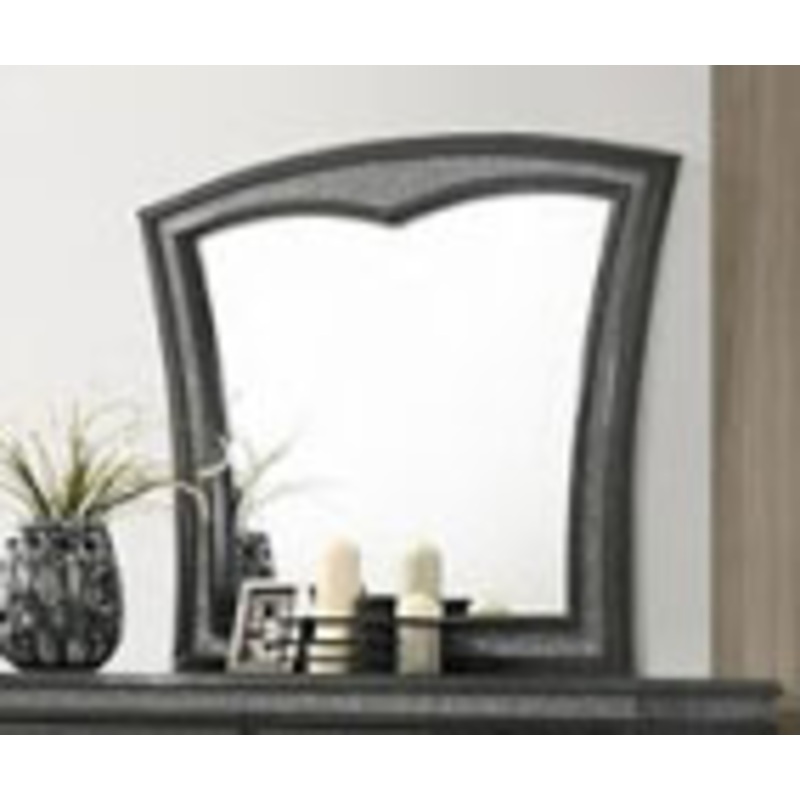 Crown Mark Frampton Mirror in Gray