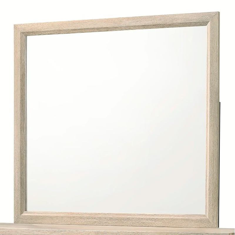 Crown Mark Furniture Akerson Dresser Mirror in Beige