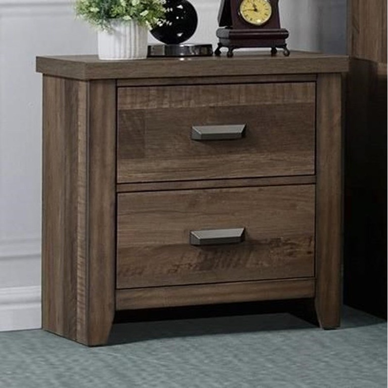 Crown Mark Furniture Calhoun Nightstand in Brown
