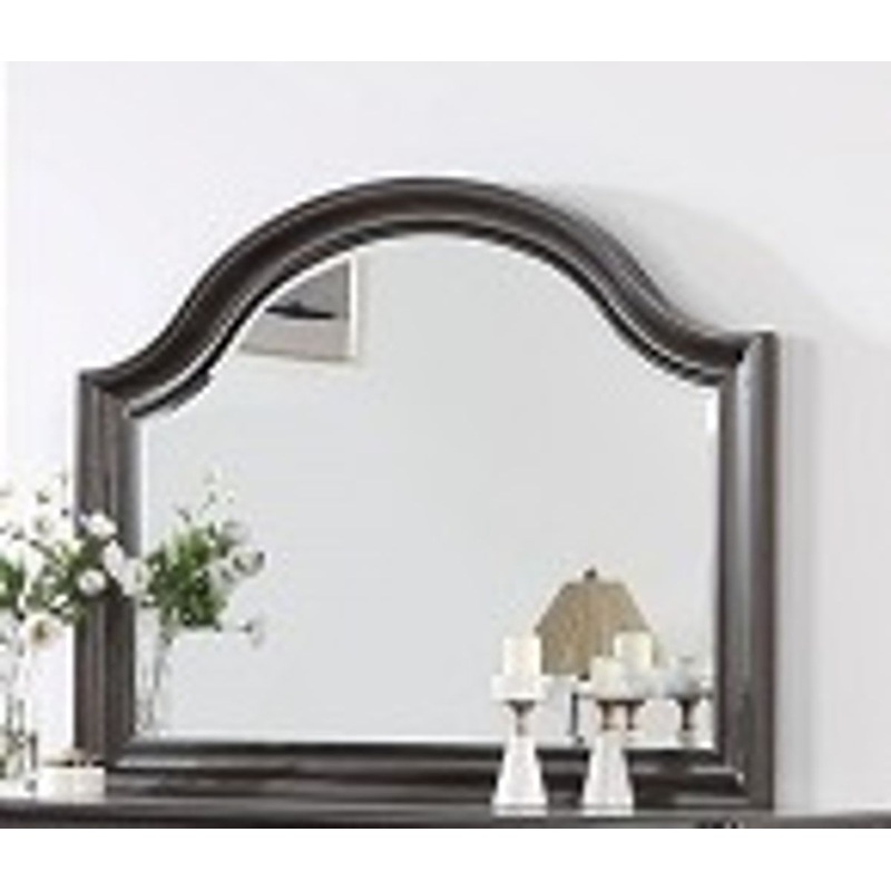 Crown Mark Furniture Duke Mirror in Dark Brown