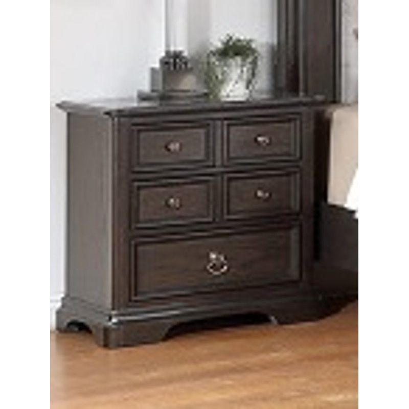 Crown Mark Furniture Duke Nightstand in Dark Brown