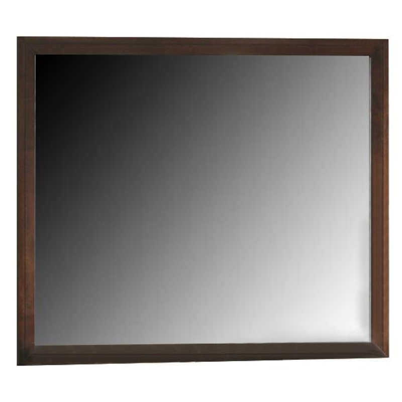 Crown Mark Furniture Evan Dresser Mirror in Warm Brown