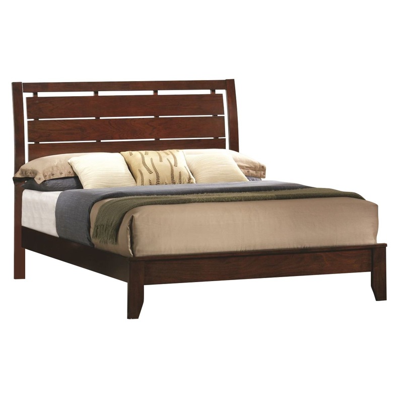 Crown Mark Furniture Evan Twin Bed in Warm Brown