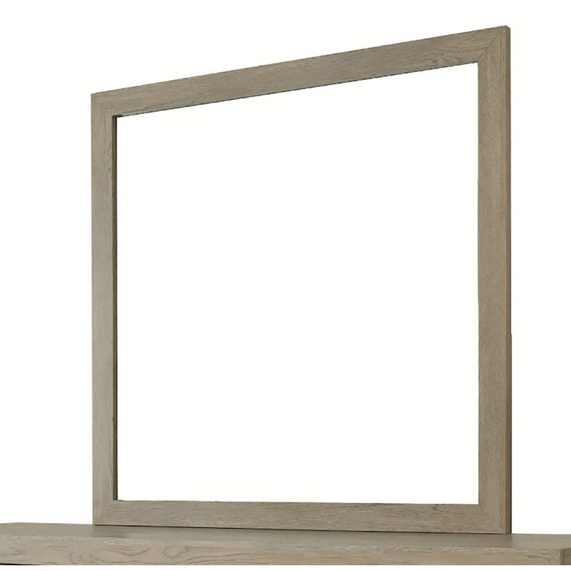 Crown Mark Furniture Jaylen Dresser Mirror in Gray