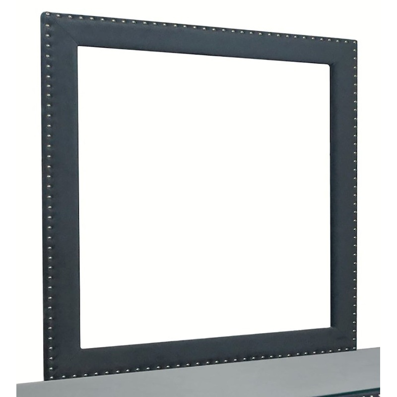 Crown Mark Furniture Lucinda Dresser Mirror in Gray