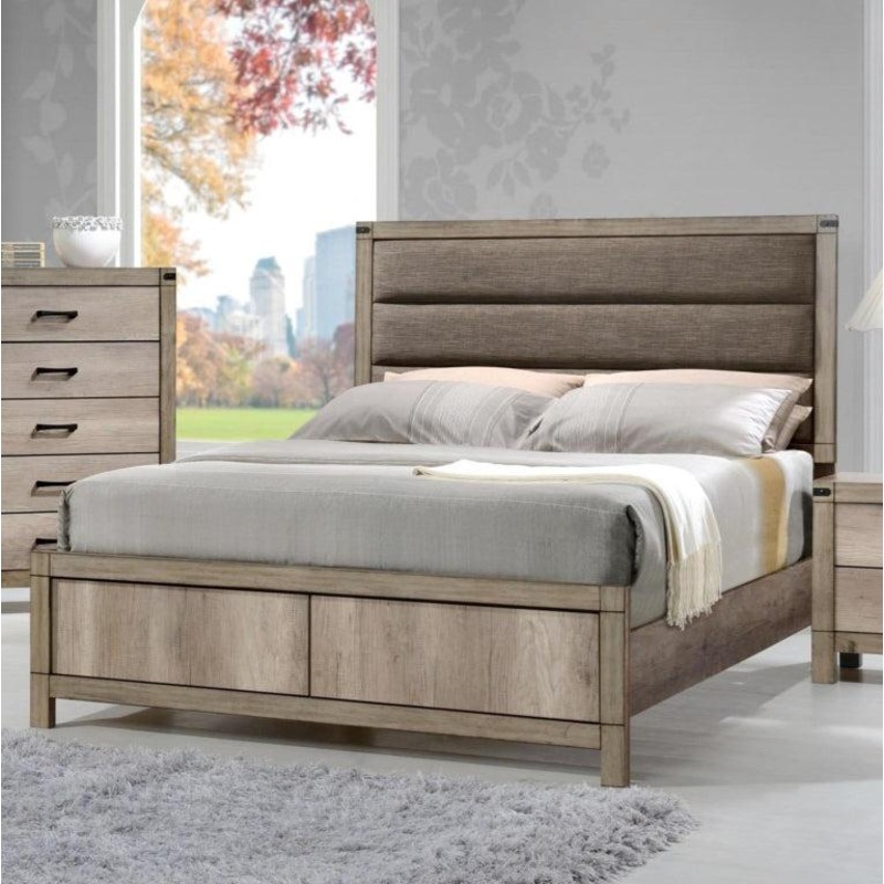 Crown Mark Furniture Matteo King Bed in Melamine