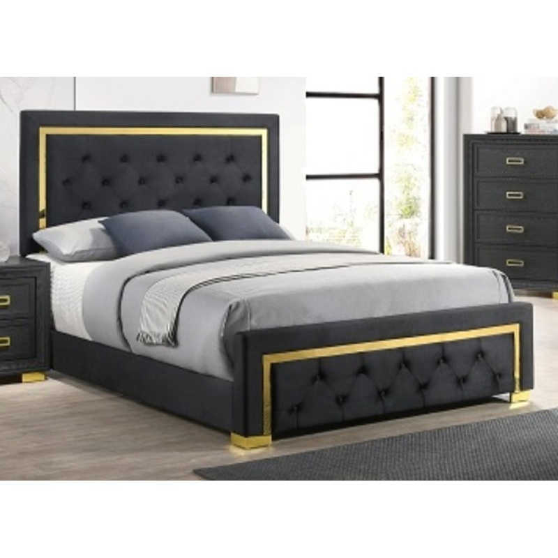 Crown Mark Furniture Pepe King Upholstered Bed