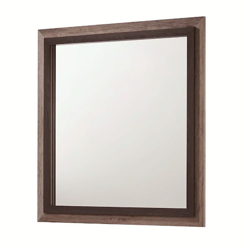 Crown Mark Furniture Rangley Dresser Mirror in Brown