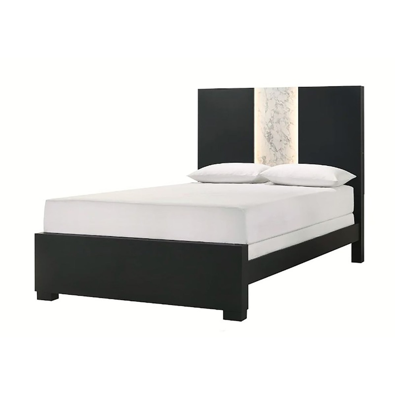 Crown Mark Furniture Rangley King Panel Bed in Black B6835-K
