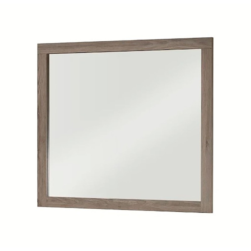 Crown Mark Furniture River Dresser Mirror in Brown