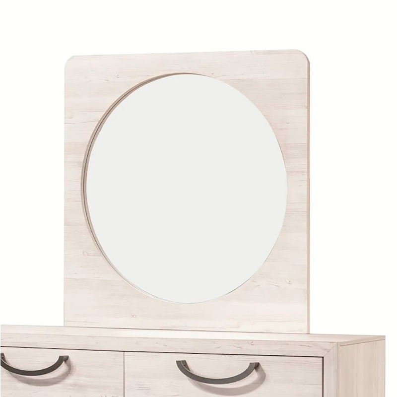 Crown Mark Furniture Veda Dresser Mirror in Beige