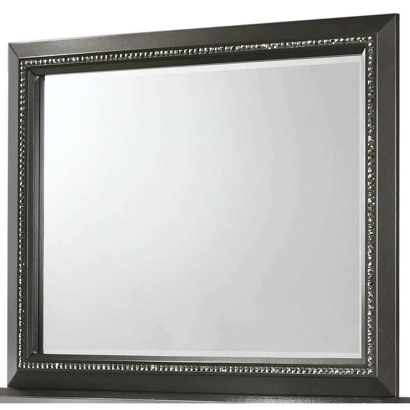 Crown Mark Micah Mirror in Black