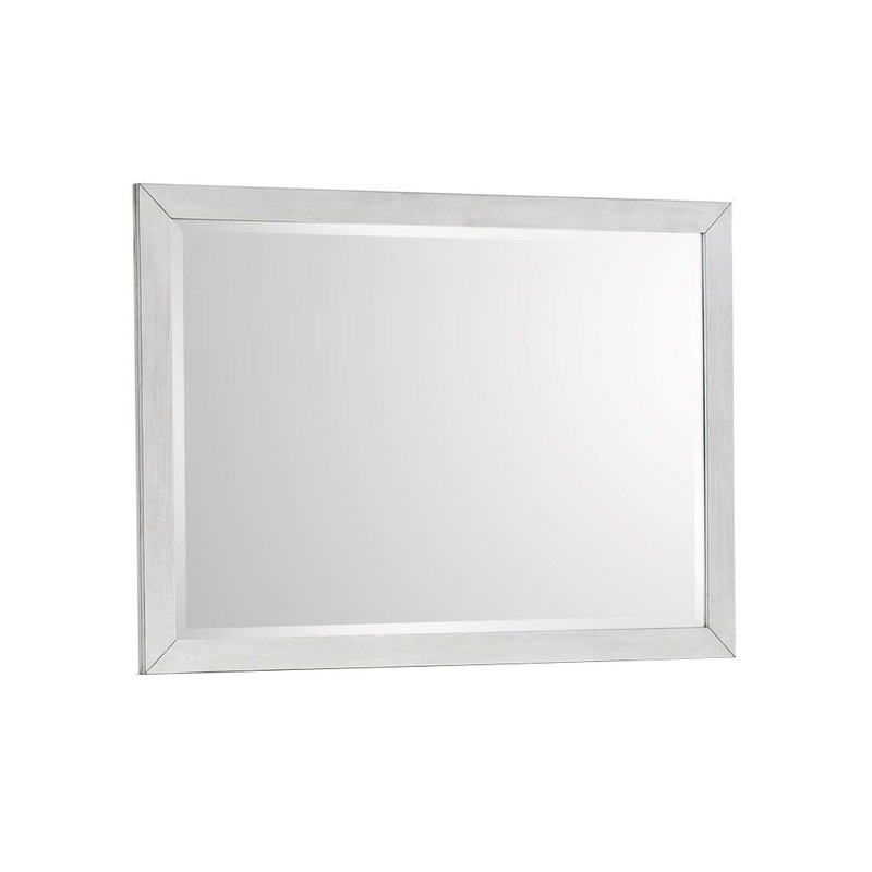 Crown Mark White Sands Mirror in White B8260-11