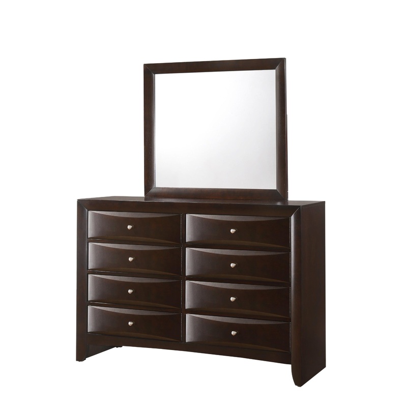 EMILY BEDROOM MIRROR DARK CHERRY