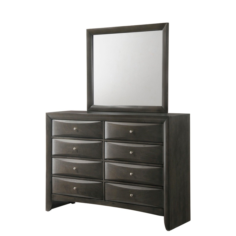 EMILY BEDROOM MIRROR GREY