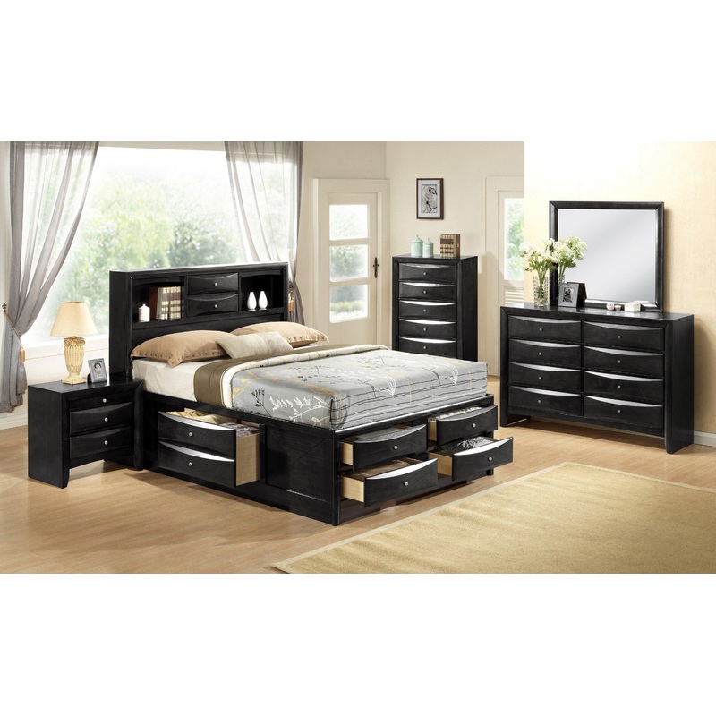EMILY KING CAPTAINS BED HB/FB CROWN MARK