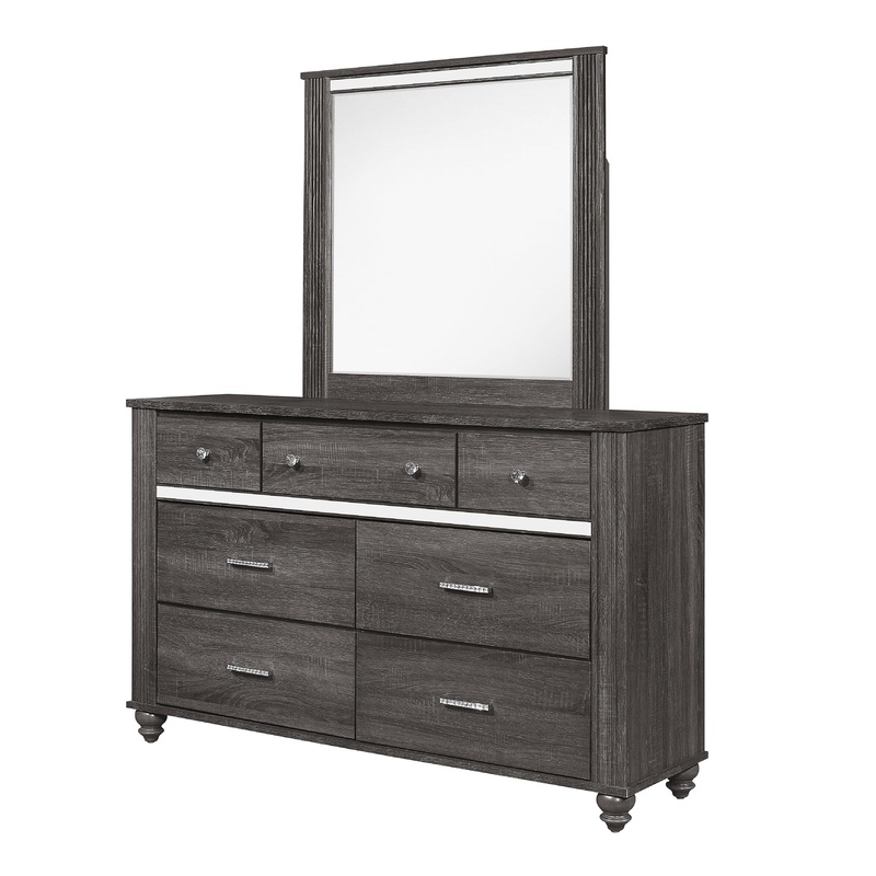 GASTON BEDROOM MIRROR GREY