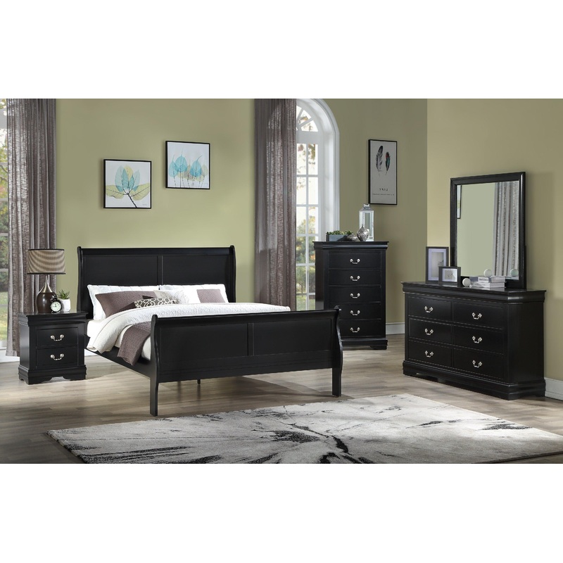 LOUIS PHILIP TWIN HB/FB BLACK CROWN MARK