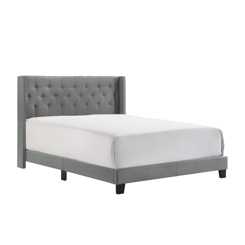MAKAYLA QUEEN BED GREY