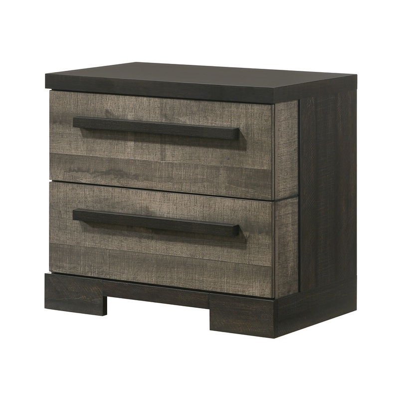 REMINGTON NIGHTSTAND GRAY/EBONY